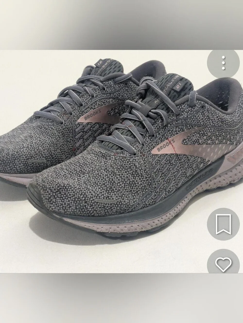 BROOKS Adrenaline 21 Women's 10.5B Grey/Purple